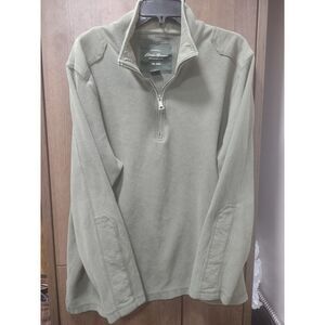 Eddie‎ Bauer Men's Cotton/Poly 1/4 zip pullover size XL